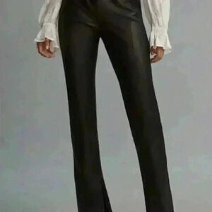 Pilcro Anthropologie Faux Leather Black Pants
